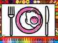 Hry Color and Decorate Dinner Plate