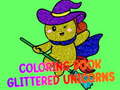 Hry Coloring Book Glittered Unicorns