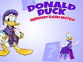 Hry Donald Duck memory card match