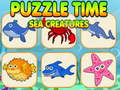 Hry Puzzle Time Sea Creatures
