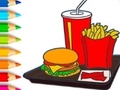 Hry Coloring Book: Hamburger