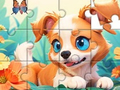 Hry Jigsaw Puzzle: Dog And Garden