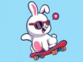 Hry Coloring Book: Rabbit Skateboard