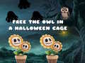 Hry Free the Owl in a Halloween Cage