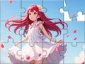 Hry Jigsaw Puzzle: White Dress Girl