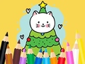 Hry Coloring Book: Cats And Christmas Tree