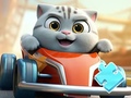 Hry Jigsaw Puzzle: Cat Racing Driver