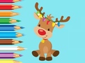 Hry Coloring Book: Cute Christmas Reindee