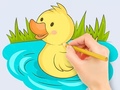 Hry Coloring Book: Baby Duck Swim
