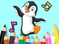 Hry Coloring Book: Dancing Penguin