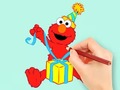 Hry Coloring Book: Elmo Gift