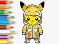 Hry Coloring Book: Raincoat Pikachu