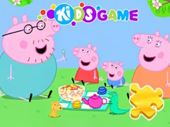 Hry Jigsaw Puzzle: Peppa Pig Family Picnic