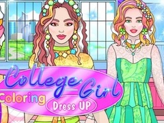 Hry College Girl Coloring Dress Up