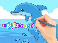 Hry Coloring Book: Cute Dolphin