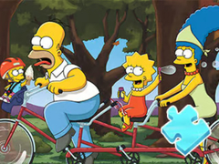 Hry Jigsaw Puzzle: Simpson Family Riding