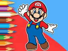 Hry Coloring Book: Mario Happy Skating