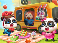 Hry Jigsaw Puzzle: Little Panda Picnic