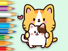 Hry Coloring Book: Hugging Cat