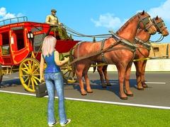 Hry Horse Cart Transport Taxi Game