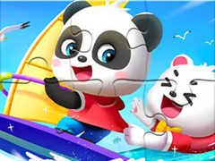 Hry Jigsaw Puzzle: Baby Panda Sailing