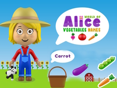 Hry World of Alice Vegetables Names