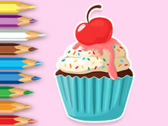 Hry Coloring Book: Apple Cupcake