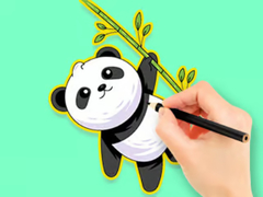 Hry Coloring Book: Panda Eat Bamboo