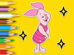 Hry Coloring Book: Piglet With Balloon