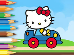 Hry Coloring Book: Hello Kitty Driving Car