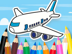 Hry Coloring Book: Flying Airplane