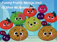 Hry Funny fruits: merge and gather watermelon