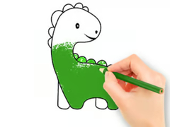 Hry Coloring Book: Lovely Baby Dinosaur