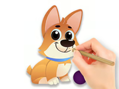 Hry Coloring Book: Dog With Toy