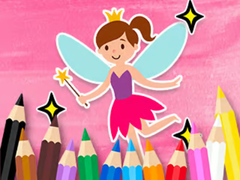 Hry Coloring Book: Little Pretty Fairy