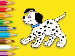 Hry Coloring Book: Cute Spotted Dog