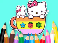 Hry Coloring Book: Kitty Cup