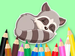 Hry Coloring Book: Baby Raccoon