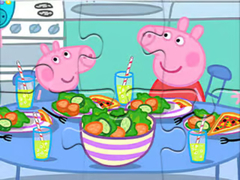 Hry Jigsaw Puzzle: Peppa Dinner Time