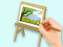 Hry Coloring Book: Paysage Drawing Board