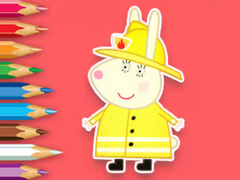 Hry Coloring Book: Rabbit Firefighter