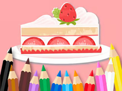 Hry Coloring Book: Strawberry Cake