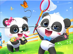 Hry Jigsaw Puzzle: Baby Panda Spring Outing