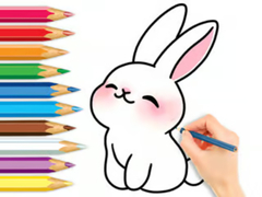 Hry Coloring Book: Cute Rabbit