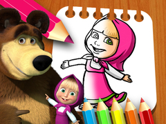 Hry Masha & the Bear Coloring Book