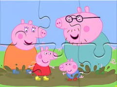 Hry Jigsaw Puzzle: Peppa Pig Muddy Puddles