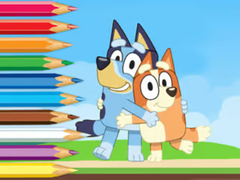 Hry Coloring Book: Bluey And Bingo Holiday