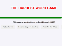 Hry The Hardest Word Game