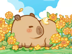 Hry Jigsaw Puzzle: Capybara In Sunflowers