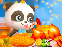 Hry Jigsaw Puzzle: Little Panda Thanksgiving Feast